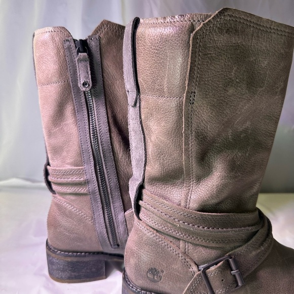 Timberland Women's Tan Leather Heeled Boots - Picture 13 of 14